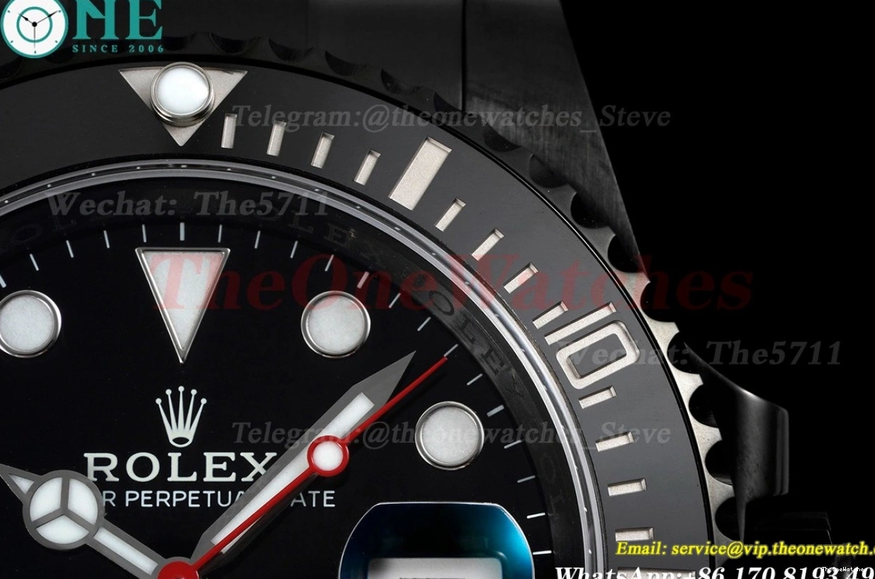 Dot SS Submariner 40mm Black VS3135 DLC V6F Blaken 0416